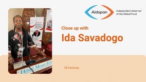 La lutte contre la tuberculose doit tenir compte du genre. Entrevue avec Ida Savadogo